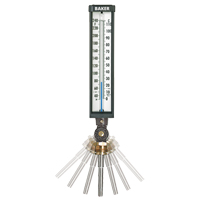 Variable Angle Industrial Thermometers, Contact, Analogue, 0-120°F (-17-49°C) Duraquip Inc