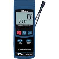 Thermo-Anemometer, Data Logging, 0.2 to 25.0 m/sec Air Velocity Range Duraquip Inc