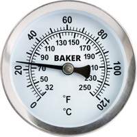 Thermomètre de surface tuyau, Sans contact, Analogique, 32-250°F (0-120°C) IC996 | Duraquip Inc