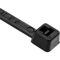 PA66 Cable Ties, 8" Long, 50 lbs. Tensile Strength, Black Duraquip Inc