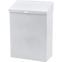 R&eacute;cipient en m&eacute;tal pour les produits menstruels Health Gards Duraquip Inc