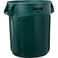 Vented Brute&reg; Waste Container, Plastic, 20 US gal. Duraquip Inc