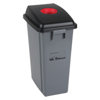 Classification des déchets - couvercle, Couvercle ouvert, Plastique, Convient aux contenants  JH481 | Duraquip Inc