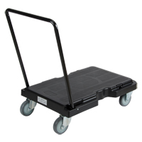 Trolley, 31-3/4" L x 20-1/2" W, 500 lbs. Cap., Rubber Wheels Duraquip Inc