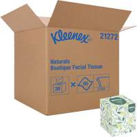Papiers-mouchoirs Naturals Boutique* de Kleenex, 2 pli, 7,8" lo x 8,3" la, 95 feuilles/boîte Duraquip Inc