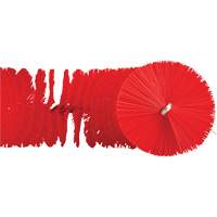 Brosse recourb&eacute;e, Soies Moyen/Ferme, Longueur de 15-1/2", Rouge Duraquip Inc