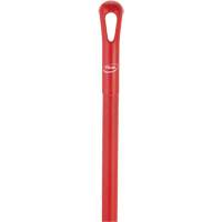 Ultra Hygiene Handle, Broom/Scraper/Squeegee, Red, Ergonomic, 59" L Duraquip Inc