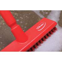 Brosse lave-pont aliment&eacute;e en eau, Crins Extra-ferme, 10-3/4", Polyester, Vert Duraquip Inc