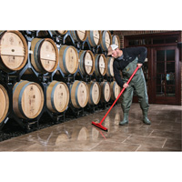 Fixed Head Food Hygiene Floor Squeegee, 20", Green Duraquip Inc