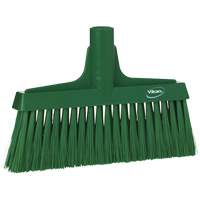 T&ecirc;te de balai droit, Crins Cors&eacute;/Fin, 10-1/4", Polyester, Vert Duraquip Inc