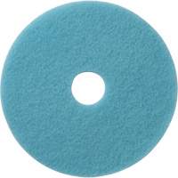 Luster Lite Floor Pads, 19", Burnishing, Light Blue Duraquip Inc