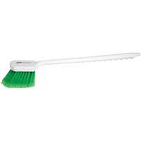 Brosse &agrave; recoins &agrave; manche long, 20" l, Soies PVC, Vert Duraquip Inc