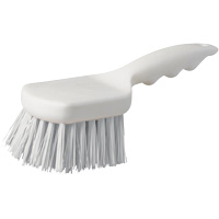 Brosse &agrave; chaudron &agrave; manche court, 9" l, Soies Polypropyl&egrave;ne, Blanc Duraquip Inc