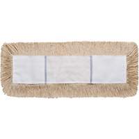 Dust Mop, Slip On Style, Cotton, 24" L x 5" W Duraquip Inc