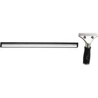 Window Squeegee with Handle, 14", Rubber, Stainless Steel Frame Duraquip Inc