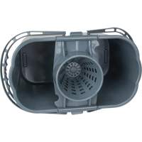 Seau et essoreuse pour vadrouille, Passoire, 3,75 gal. US (15 pintes), Gris Duraquip Inc