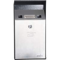 Cendrier, Montage mural, Acier inoxydable, Capacit&eacute; 1 Litre, Hauteur 11-4/5" Duraquip Inc