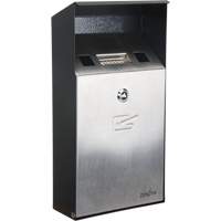 Cendrier, Montage mural, Acier inoxydable, Capacit&eacute; 1 Litre, Hauteur 11-4/5" Duraquip Inc