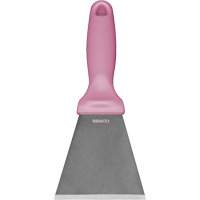 Grand racloir en acier inoxydable, Rose, 3" la x 9" lo Duraquip Inc