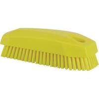 Hand Brush, Stiff Bristles, 5" Long, Yellow Duraquip Inc