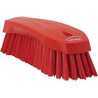 Grande brosse &agrave; main oblique, Soies Ferme, Longueur de 8", Rouge Duraquip Inc