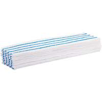 Disposable Mop Pad, Hook and Loop Style, Microfibre, 18" L x 4" W Duraquip Inc
