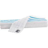 Disposable Mop Pad, Hook and Loop Style, Microfibre, 18" L x 4" W Duraquip Inc
