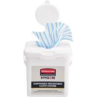 Seau de chargement pour chiffons microfibres, Blanc Duraquip Inc