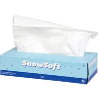Papier-mouchoir de première qualité Snow Soft<sup>MC</sup>, 2 pli, 7,4" lo x 8,4" la, 100 feuilles/boîte JO166 | Duraquip Inc