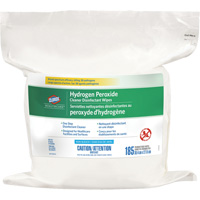 Lingettes désinfectantes et nettoyantes à base de peroxyde d'hydrogène Healthcare<sup>MD</sup>, 185 lingettes  JO253 | Duraquip Inc