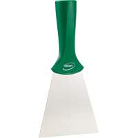 Handle-Mounted Stainless Steel Scraper, Green, 4" W x 8" L Duraquip Inc