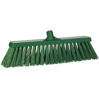 Heavy-Duty Push Broom, Stiff Bristles, 20", Polyester, Green Duraquip Inc