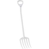 Hygienic Fork, 49" Length, Plastic, White Duraquip Inc