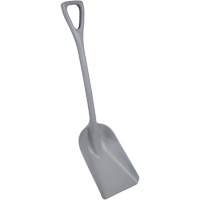 One-Piece Metal Detectable Shovel, 10" x 14" Blade, 37-1/2" Length, Plastic, Grey Duraquip Inc
