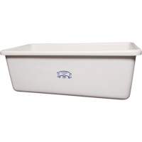 Transport Storage Tub, Plastic, White Duraquip Inc