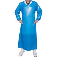 Top Dog 6 Mil. Gown, Large, Blue, Polyurethane Duraquip Inc