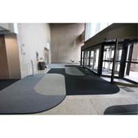 Tapis dentr&eacute;e Supreme Knob, Essuie-pieds/grattoir, 6-1/2' x 75-1/2' x 7/16", Charbon Duraquip Inc