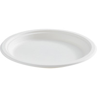 Assiette ronde en fibre compostable Duraquip Inc