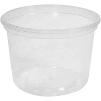 Contenant &agrave; charcuterie transparent sans couvercle MicroGourmet 16 oz, Plastique, Ronde Duraquip Inc