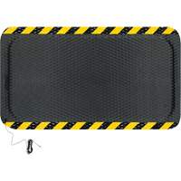 Tapis conductible Hog Heaven, 3' la x 5' lo, 5/8" &eacute;paisseur, Noir/Jaune, Nitrile Duraquip Inc
