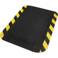 Hog Heaven Mat, Diamond, 2' x 3' x 5/8", Black/Yellow, Nitrile Duraquip Inc