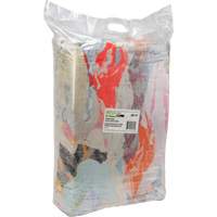 Chiffons fabriqués à partir de matériaux recyclés, Tissu éponge, Mélange de couleurs, 25 lb JQ112 | Duraquip Inc