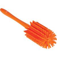 Medium Brush with Handle, Stiff Bristles, 17" Long, Orange Duraquip Inc