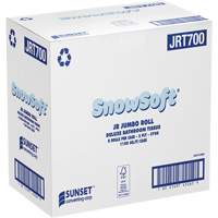 Papier hygi&eacute;nique de luxe Snowsoft, Rouleau G&eacute;ant, 2 Pli, Blanc Duraquip Inc