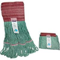 T&ecirc;te de vadrouille &agrave; bande large, Antimicrobien/Finition de plancher/Sp&eacute;cialis&eacute;, Coton/Rayonne/Synth&eacute;tique, Style Boucle Duraquip Inc