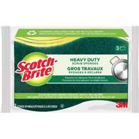 Scotch-Brite&reg; Heavy Duty Scrub Sponge, Scrubbing, 2-3/5" W x 4-2/5" L Duraquip Inc