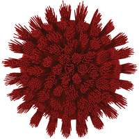 Brosse ronde HyDrive pour perceuse, Soies Tr&egrave;s ferme, Longueur de 3-1/10", Rouge Duraquip Inc