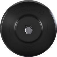 Brosse ronde HyDrive pour perceuse, Soies Tr&egrave;s ferme, Longueur de 3-1/10", Noir Duraquip Inc