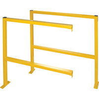 Perimeter Guards - Tubular Style, 48" W x 49-1/2" H, Yellow Duraquip Inc