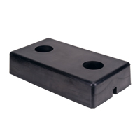 Butoirs moul&eacute;s pour quai, Caoutchouc, 18" la x 4" p x 10" h Duraquip Inc